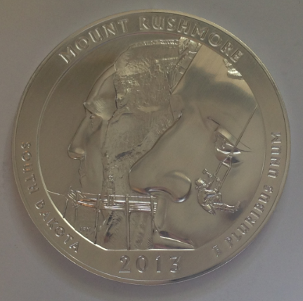 America The Beautiful Mount Rushmore Silver Coin 2013